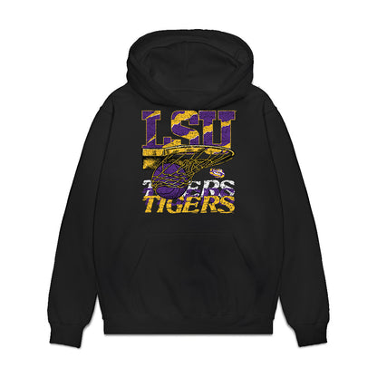 LSU - NCAA Women's Basketball : Divine Bourrage - Vintage Shersey Premium Hooded Sweatshirt-0