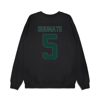 Michigan State - NCAA Women's Basketball : Emma Shumate - Vintage Shersey Premium Crewneck Sweatshirt-1