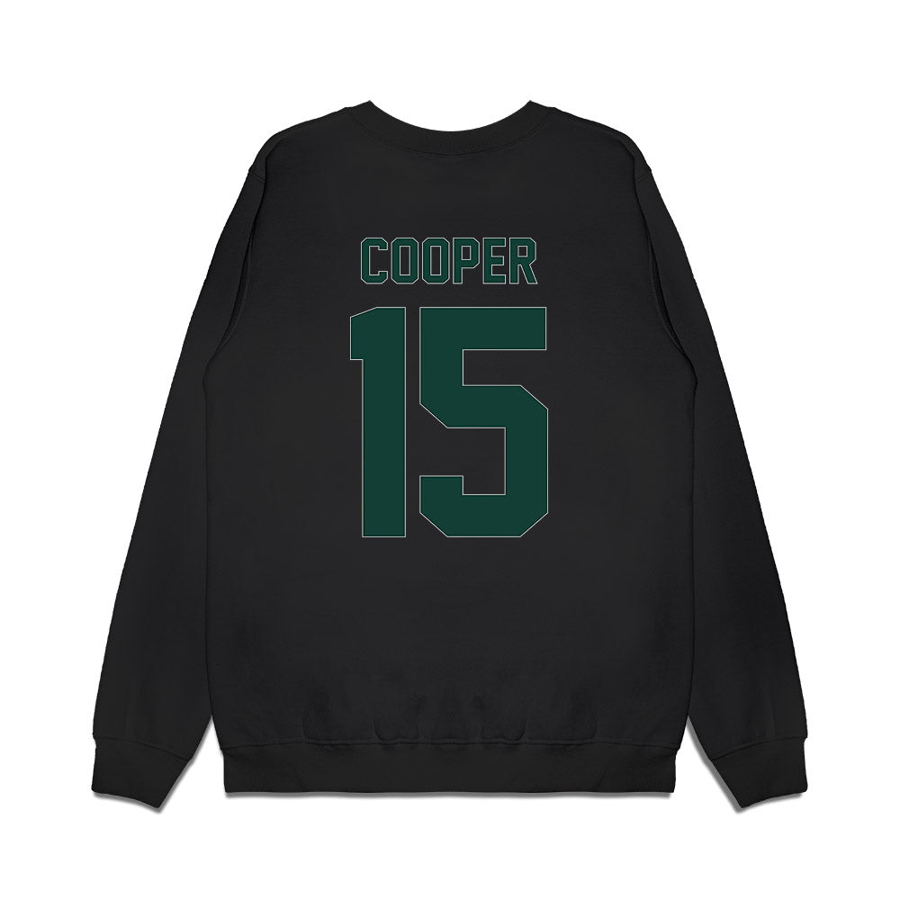 Michigan State - NCAA Men's Basketball : Carson Cooper - Vintage Shersey Premium Crewneck Sweatshirt-1