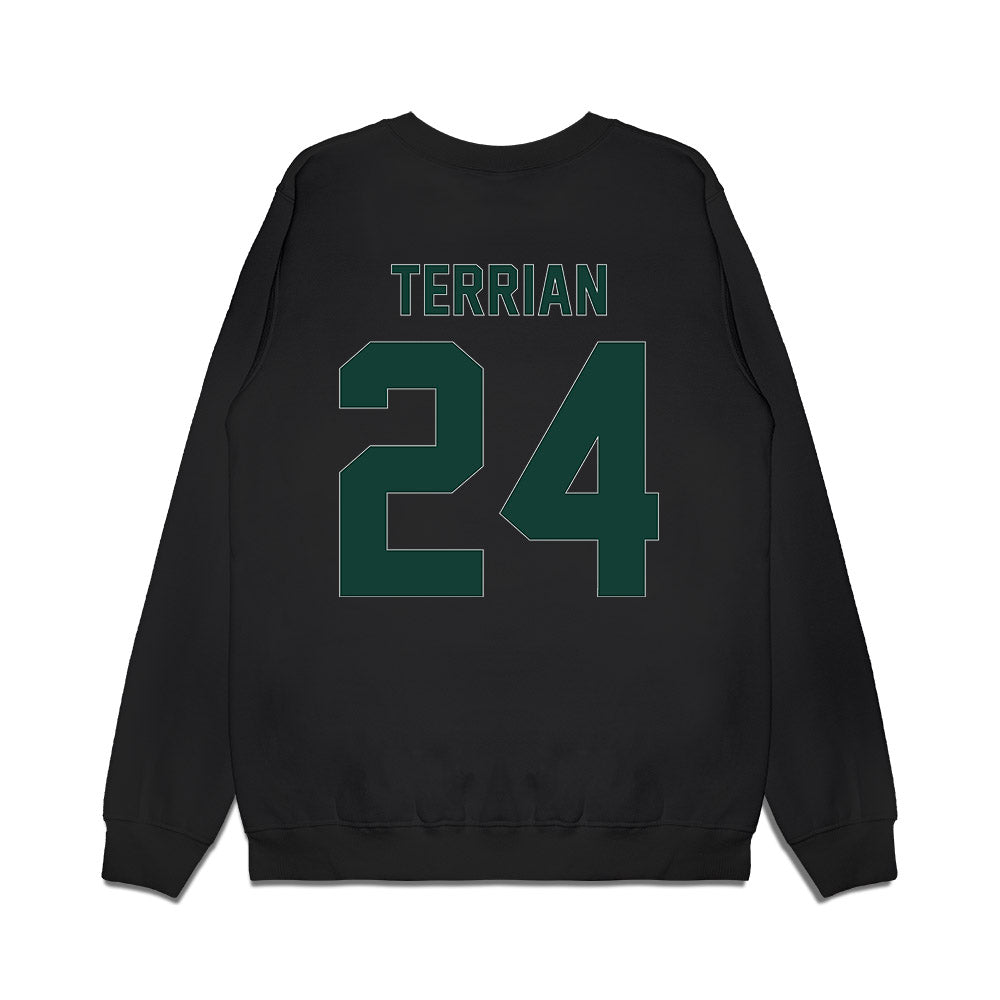 Michigan State - NCAA Women's Basketball : Amy Terrian - Vintage Shersey Premium Crewneck Sweatshirt-1