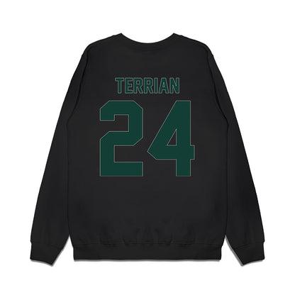 Michigan State - NCAA Women's Basketball : Amy Terrian - Vintage Shersey Premium Crewneck Sweatshirt-1