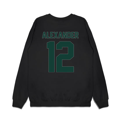 Michigan State - NCAA Women's Basketball : Isa Alexander - Vintage Shersey Premium Crewneck Sweatshirt-1