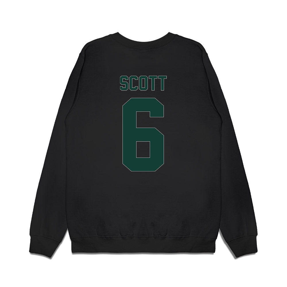 Michigan State - NCAA Men's Basketball : Jordan Scott - Vintage Shersey Premium Crewneck Sweatshirt-1