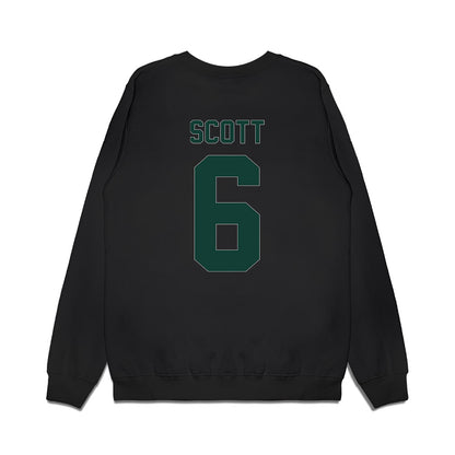 Michigan State - NCAA Men's Basketball : Jordan Scott - Vintage Shersey Premium Crewneck Sweatshirt-1