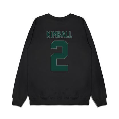 Michigan State - NCAA Women's Basketball : Abbey Kimball - Vintage Shersey Premium Crewneck Sweatshirt-1