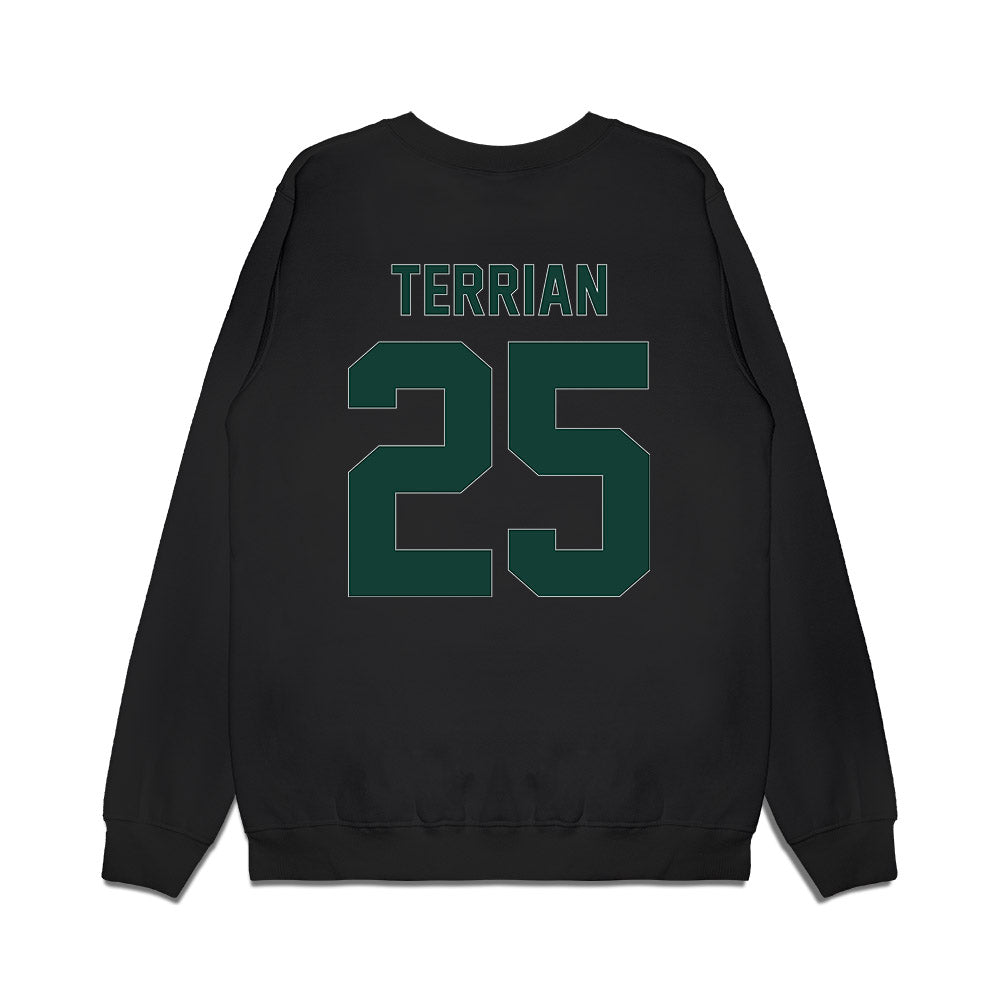 Michigan State - NCAA Women's Basketball : Anna Terrian - Vintage Shersey Premium Crewneck Sweatshirt-1