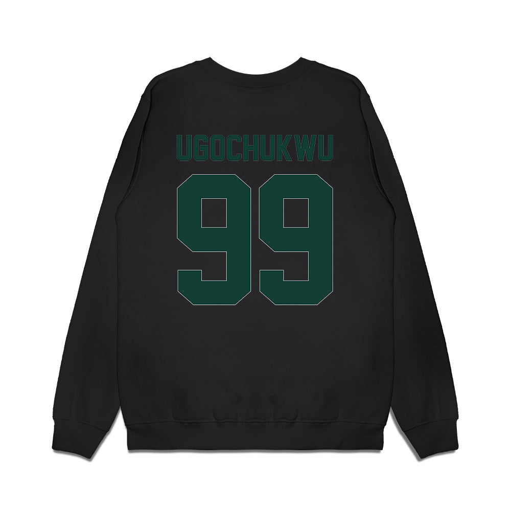 Michigan State - NCAA Men's Basketball : Divine-Collins Ugochukwu - Vintage Shersey Premium Crewneck Sweatshirt-1