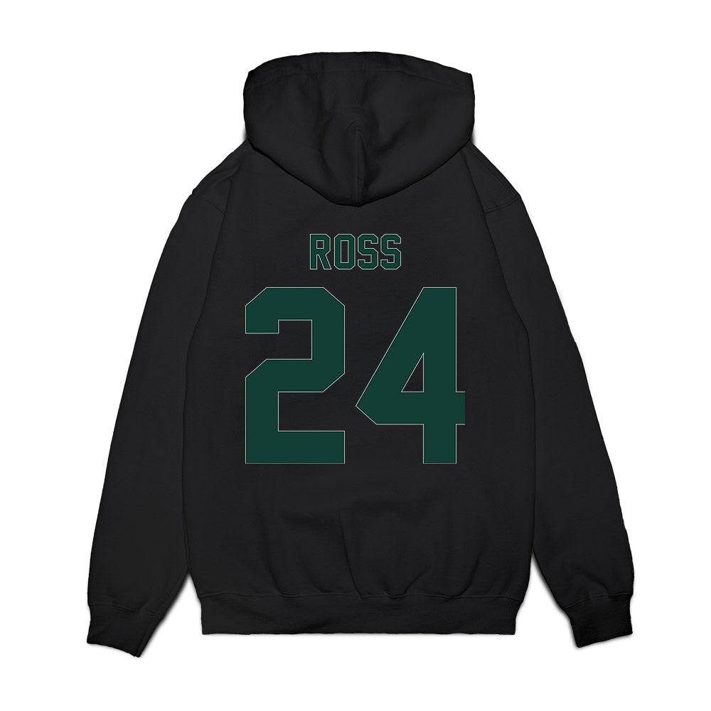 Michigan State - NCAA Women's Basketball : Lauren Ross - Vintage Shersey Premium Hooded Sweatshirt-1
