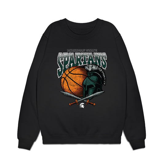 Michigan State - NCAA Women's Basketball : Amy Terrian - Vintage Shersey Premium Crewneck Sweatshirt-0