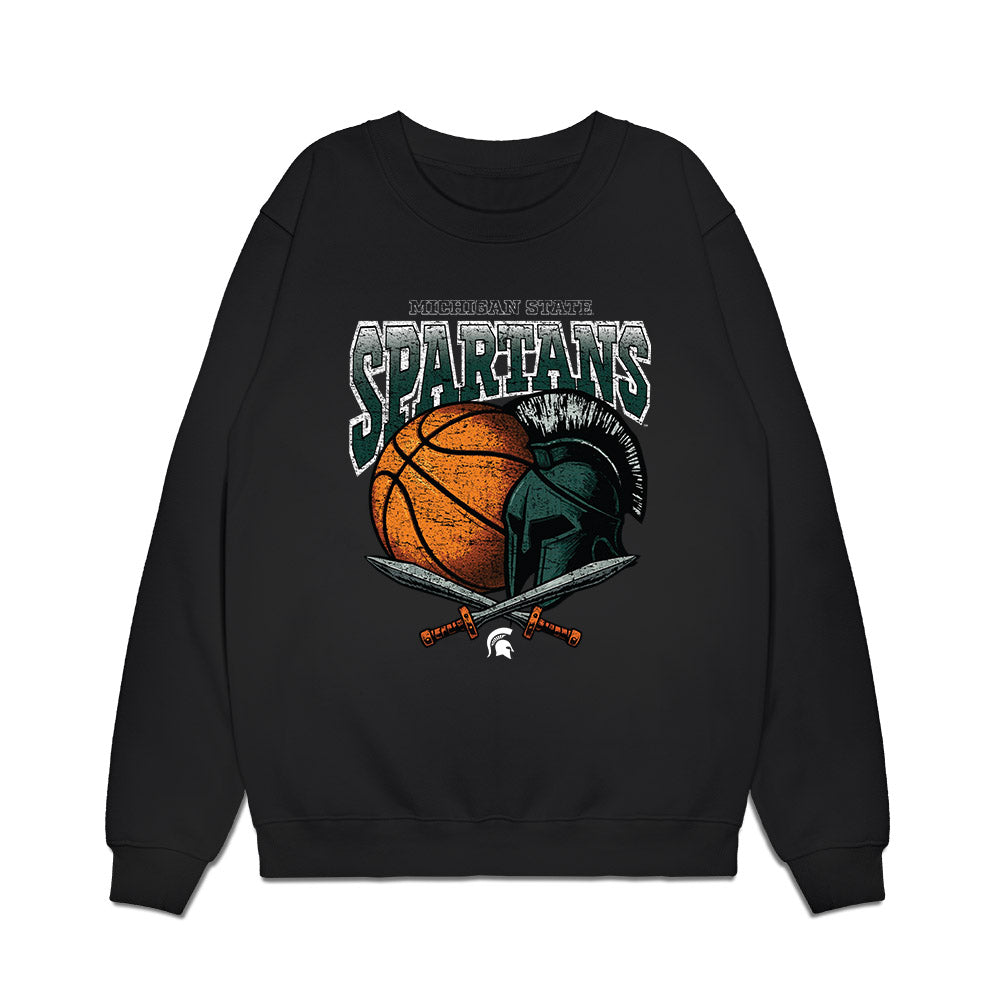 Michigan State - NCAA Men's Basketball : Coen Carr - Vintage Shersey Premium Crewneck Sweatshirt-0