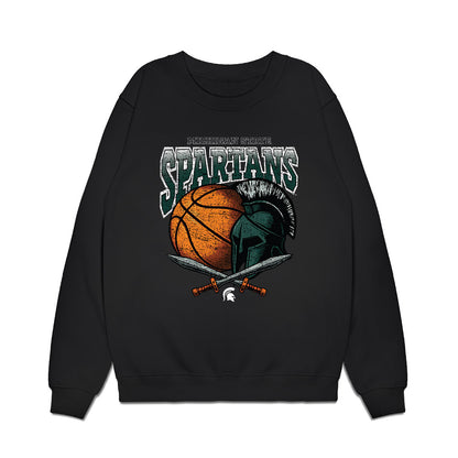 Michigan State - NCAA Women's Basketball : Jalyn Brown - Vintage Shersey Premium Crewneck Sweatshirt-0