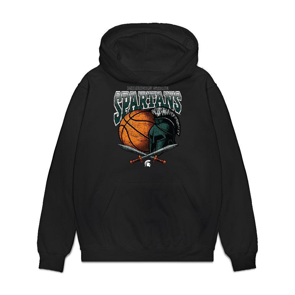 Michigan State - NCAA Men's Basketball : Kur Teng - Vintage Shersey Premium Hooded Sweatshirt-0