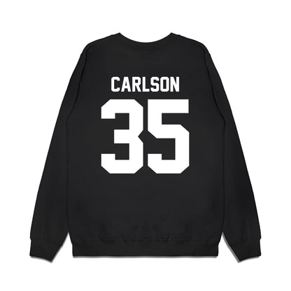Utah - NCAA Men's Basketball : Branden Carlson - Vintage Shersey Premium Crewneck Sweatshirt-1