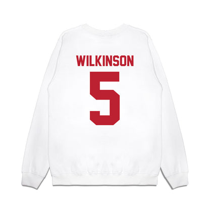 Georgia - NCAA Men's Basketball : Jeremiah Wilkinson - Vintage Shersey Premium Crewneck Sweatshirt-1