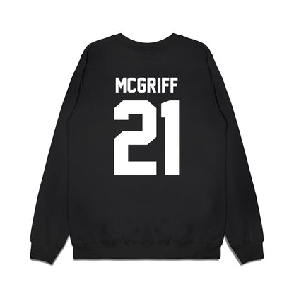 Kansas State - NCAA Men's Basketball : Khamari McGriff - Vintage Basketball Premium Crewneck Sweatshirt-1
