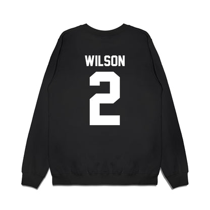 Kansas State - NCAA Men's Basketball : Exavier Wilson - Vintage Basketball Premium Crewneck Sweatshirt-1