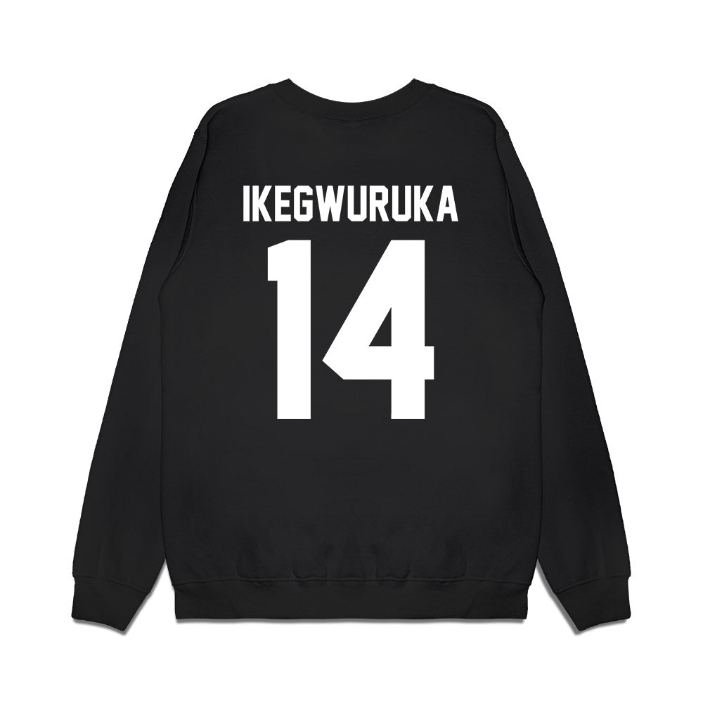 Kansas State - NCAA Men's Basketball : Mobi Ikegwuruka - Vintage Basketball Premium Crewneck Sweatshirt-1