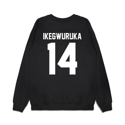 Kansas State - NCAA Men's Basketball : Mobi Ikegwuruka - Vintage Basketball Premium Crewneck Sweatshirt-1