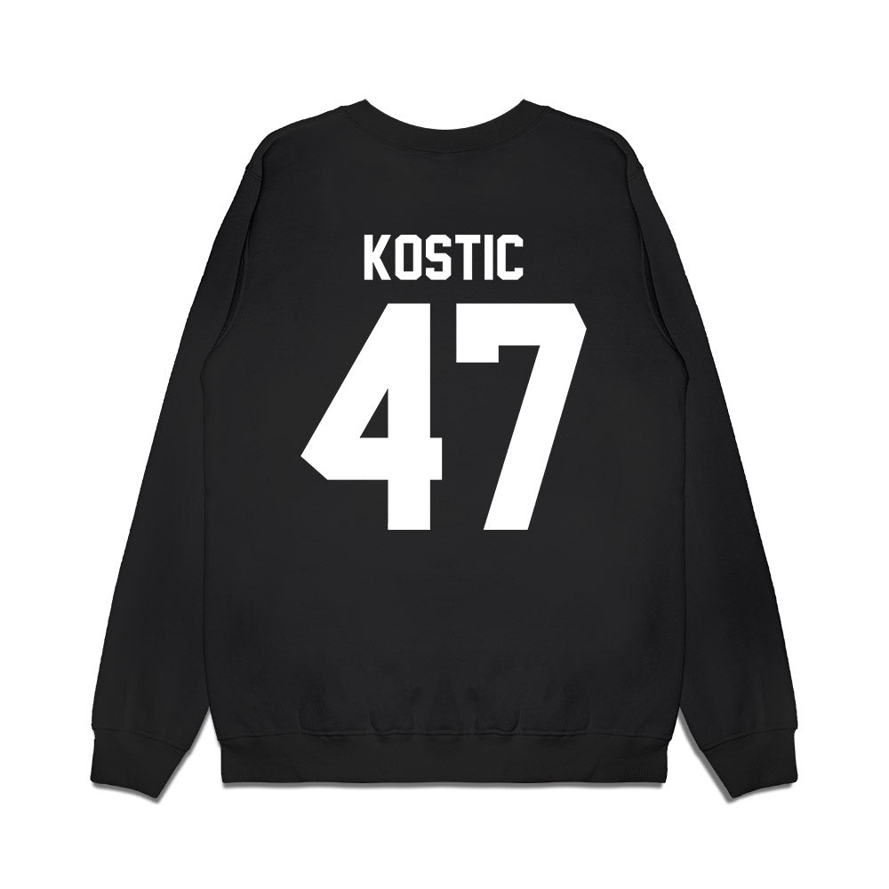 Kansas State - NCAA Men's Basketball : Andrej Kostic - Vintage Basketball Premium Crewneck Sweatshirt-1