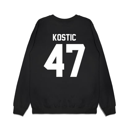Kansas State - NCAA Men's Basketball : Andrej Kostic - Vintage Basketball Premium Crewneck Sweatshirt-1
