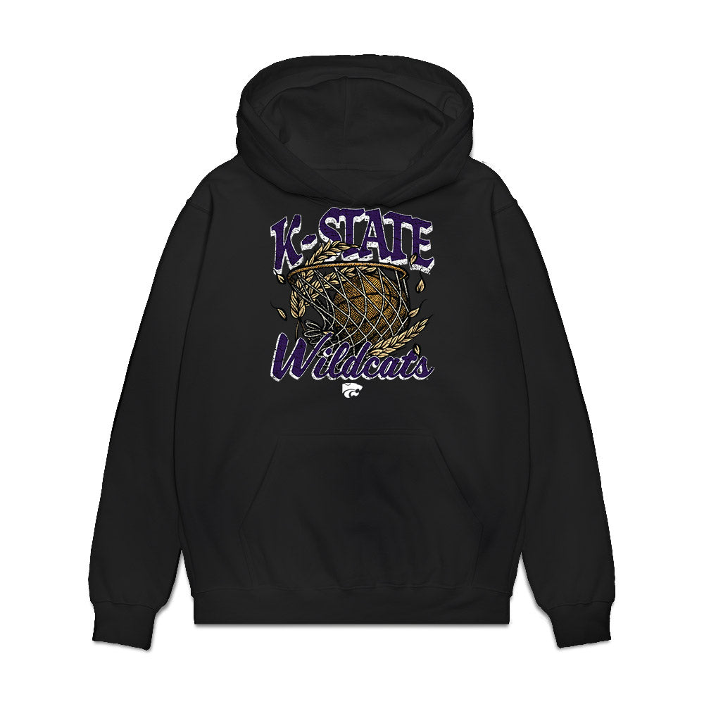 Kansas State - NCAA Men's Basketball : Exavier Wilson - Vintage Basketball Premium Hooded Sweatshirt-0