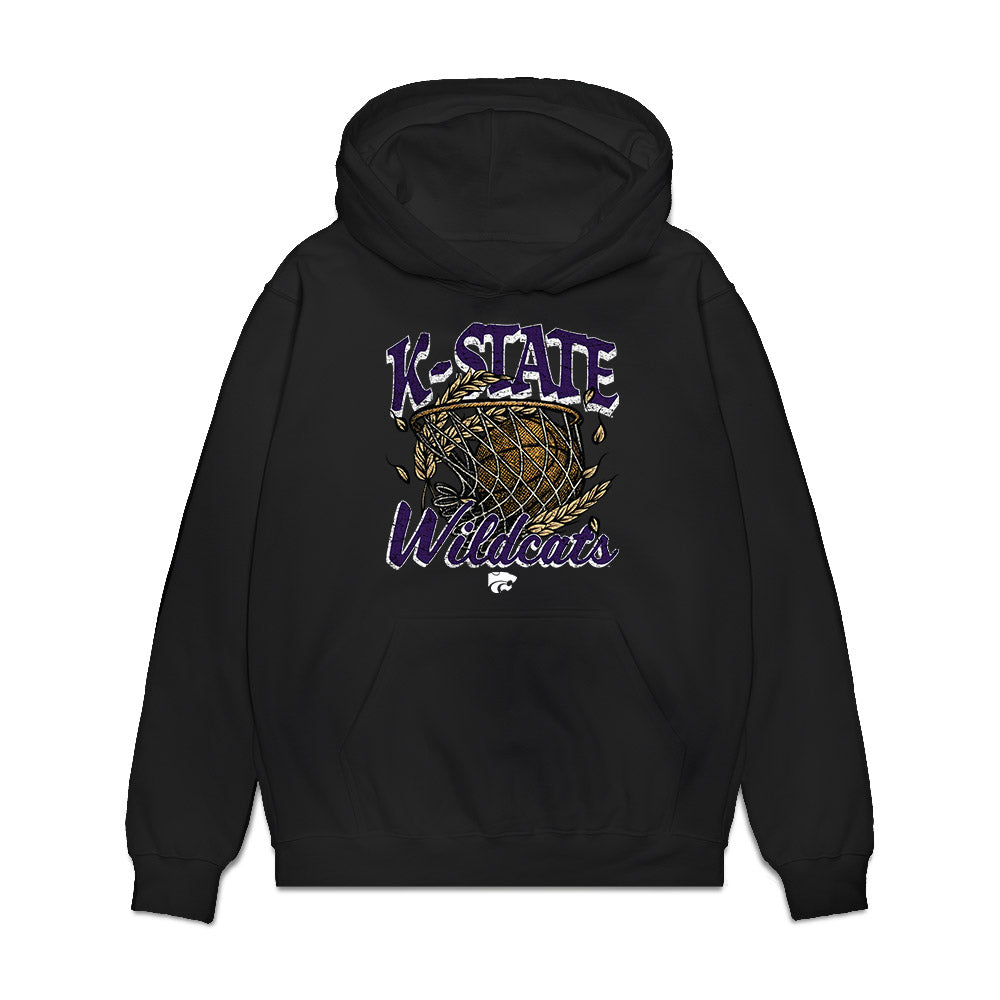 Kansas State - NCAA Women's Basketball : Tess Heal - Vintage Basketball Premium Hooded Sweatshirt-0