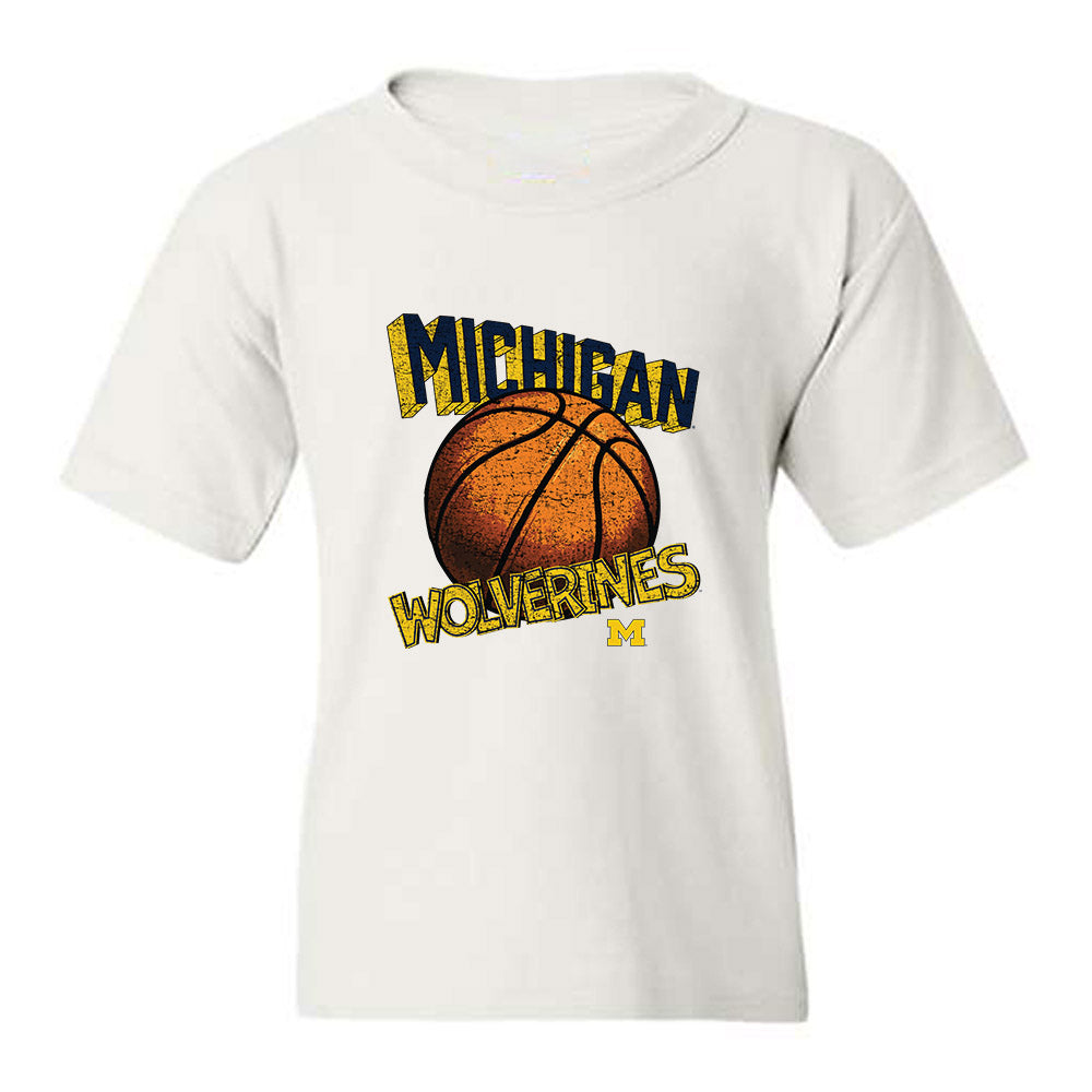 Michigan - NCAA Men's Basketball : Roddy Gayle Jr - Vintage Shersey Youth T-Shirt-0