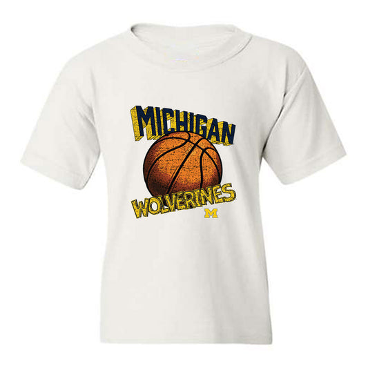 Michigan - NCAA Men's Basketball : Roddy Gayle Jr - Vintage Shersey Youth T-Shirt-0
