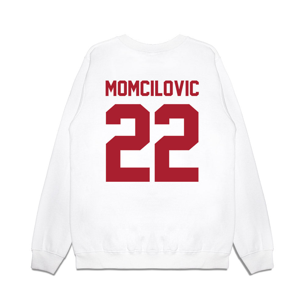 Iowa State - NCAA Men's Basketball : Milan Momcilovic - Vintage Shersey Premium Crewneck Sweatshirt-1