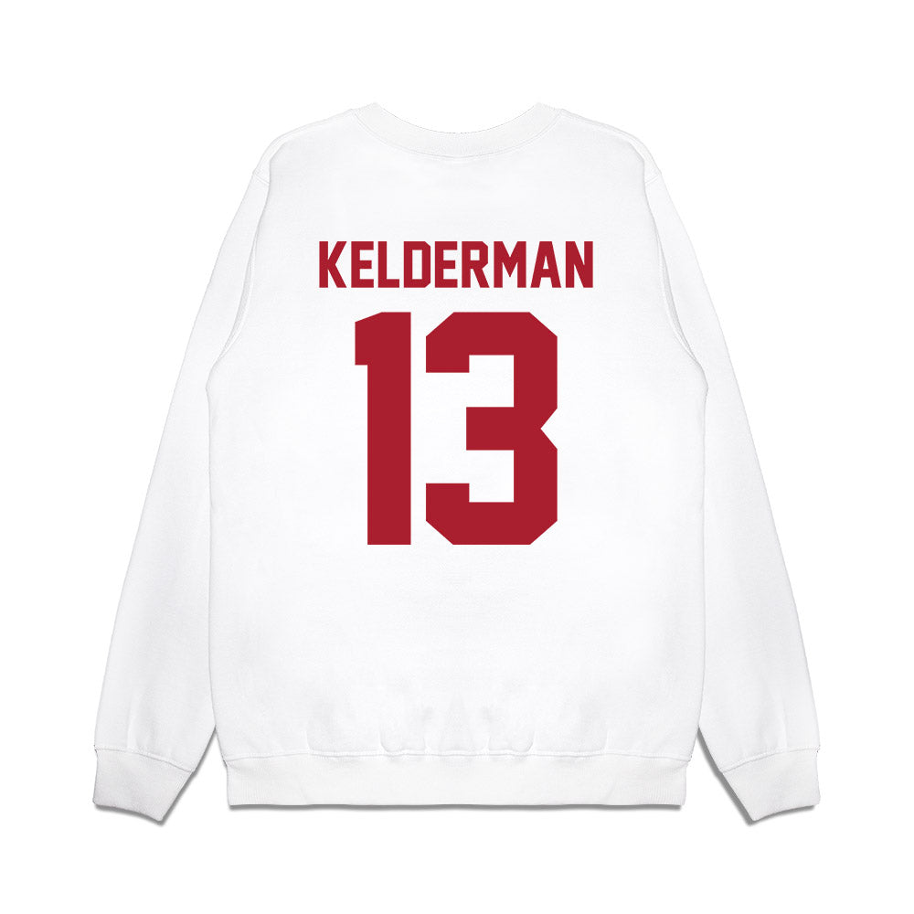 Iowa State - NCAA Men's Basketball : Cade Kelderman - Vintage Shersey Premium Crewneck Sweatshirt-1