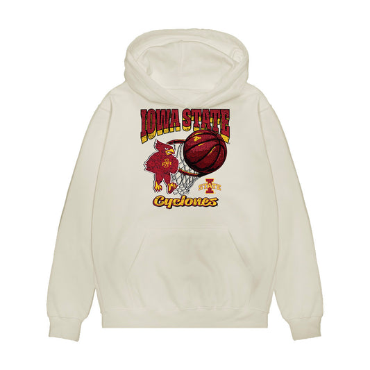 Iowa State - NCAA Men's Basketball : Nate Heise - Vintage Shersey Premium Hooded Sweatshirt-0