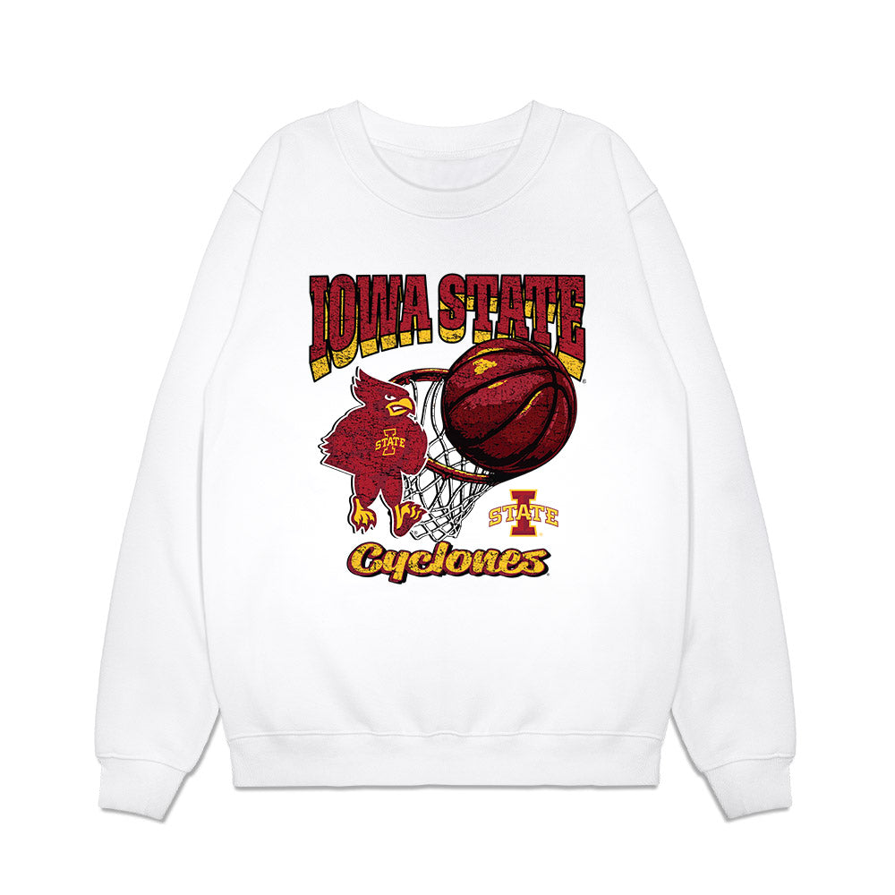 Iowa State - NCAA Men's Basketball : Nate Heise - Vintage Shersey Premium Crewneck Sweatshirt-0