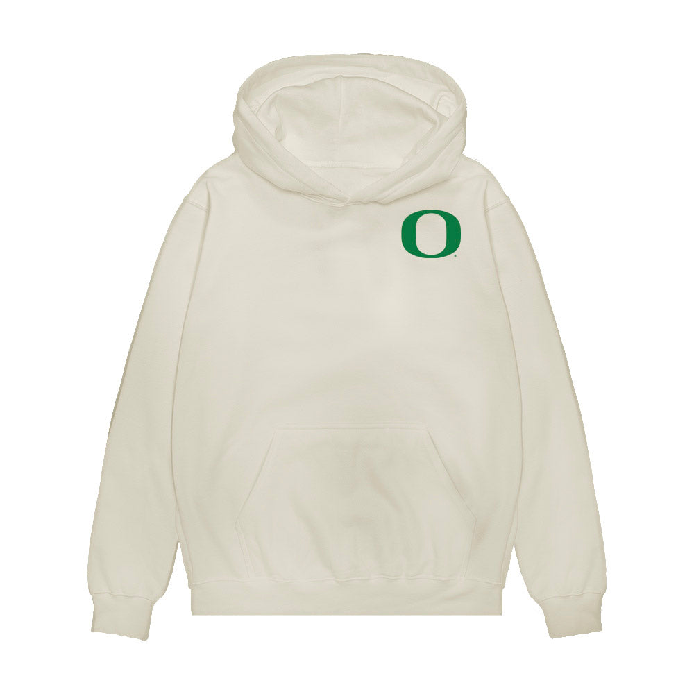 Oregon - NCAA Football : Noah Whittington - Touchdown Graphic Premium Hooded Sweatshirt-0