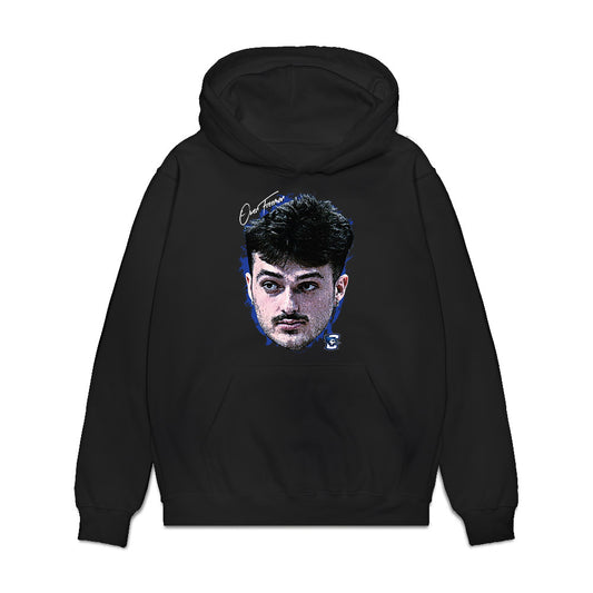 Creighton - NCAA Men's Basketball : Owen Freeman - Game Face Premium Hooded Sweatshirt-0