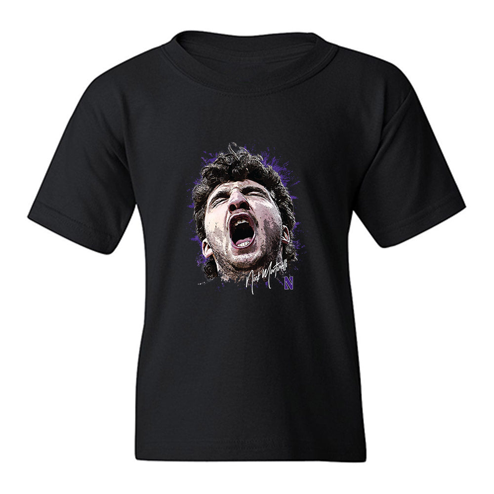 Northwestern - NCAA Men's Basketball : Nicholas Martinelli - Game Face Youth T-Shirt-0