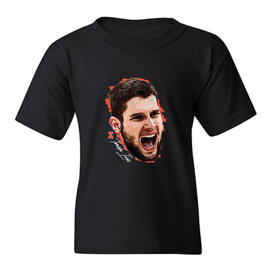 Illinois - NCAA Men's Basketball : Tomislav Ivisic - Game Face Youth T-Shirt-0