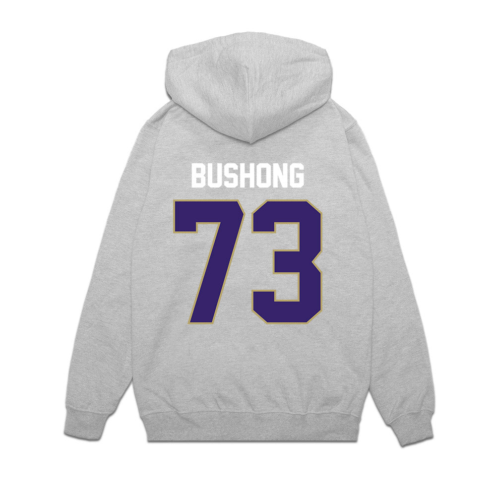 JMU - NCAA Football : Evan Bushong - Vintage Football Premium Hooded Sweatshirt-1