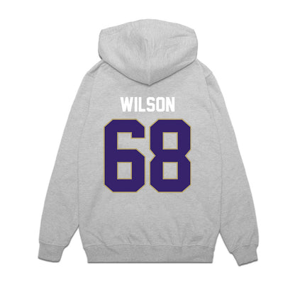 JMU - NCAA Football : Trent Wilson - Vintage Football Premium Hooded Sweatshirt-1