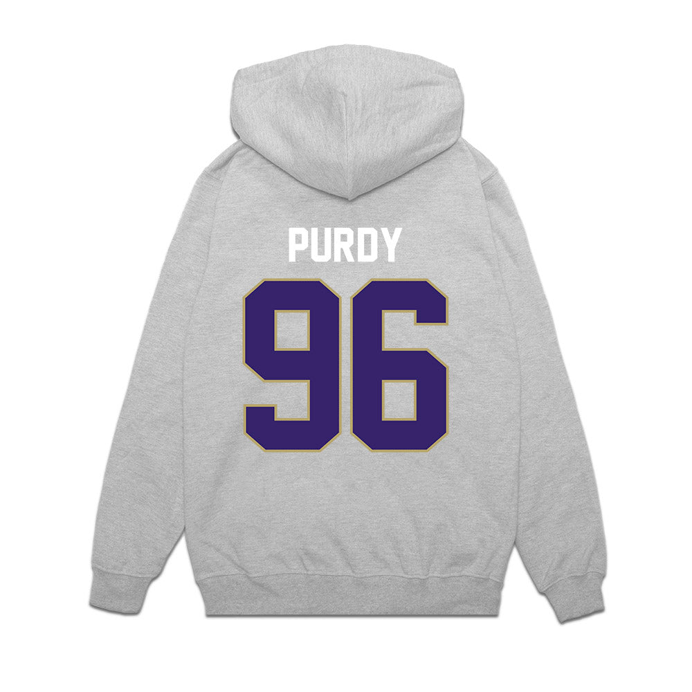 JMU - NCAA Football : Cole Purdy - Vintage Football Premium Hooded Sweatshirt-1