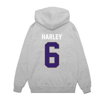 JMU - NCAA Football : Chantz Harley - Vintage Football Premium Hooded Sweatshirt-1