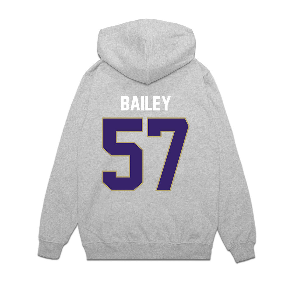 JMU - NCAA Football : Jacob Bailey - Vintage Football Premium Hooded Sweatshirt-1