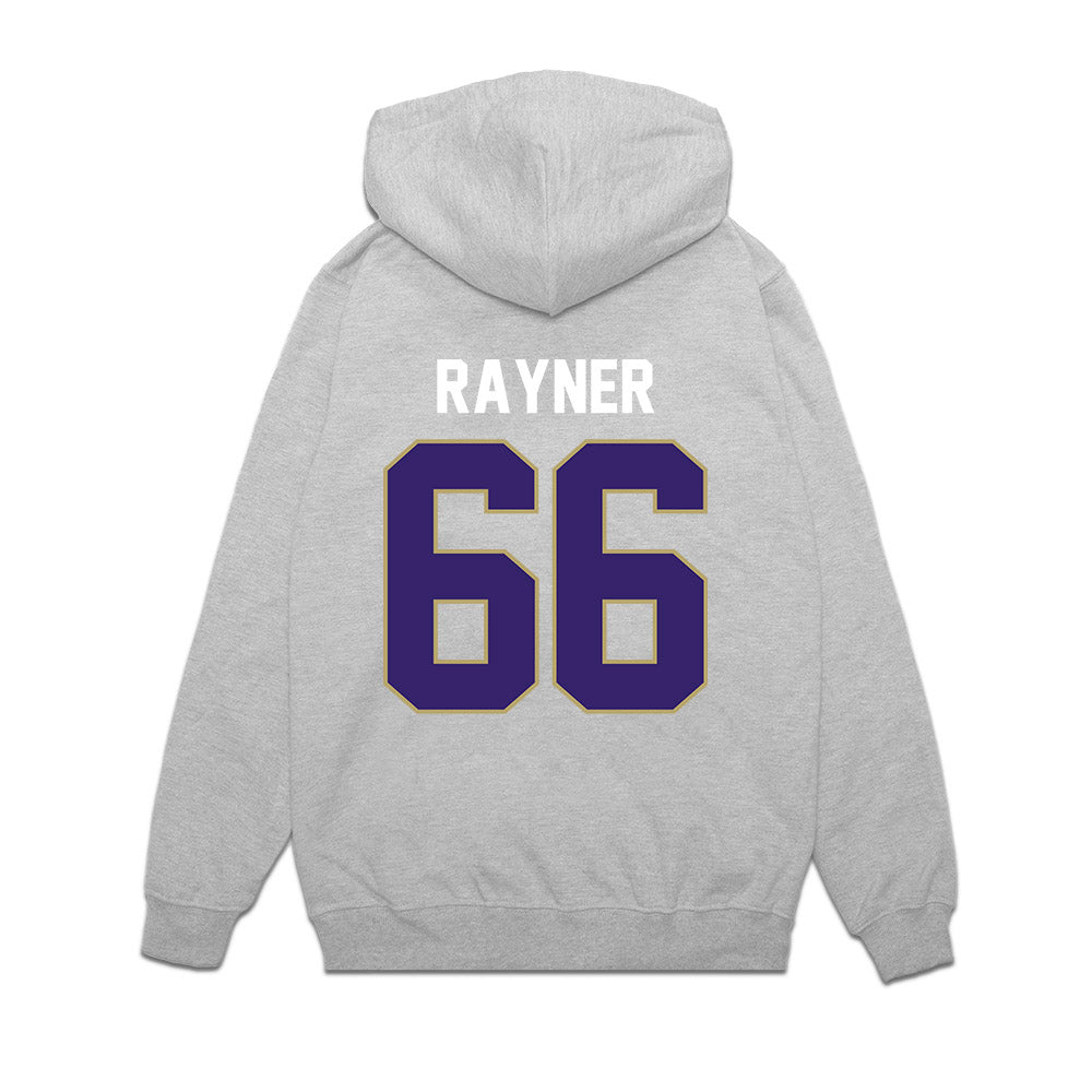 JMU - NCAA Football : JD Rayner - Vintage Football Premium Hooded Sweatshirt-1
