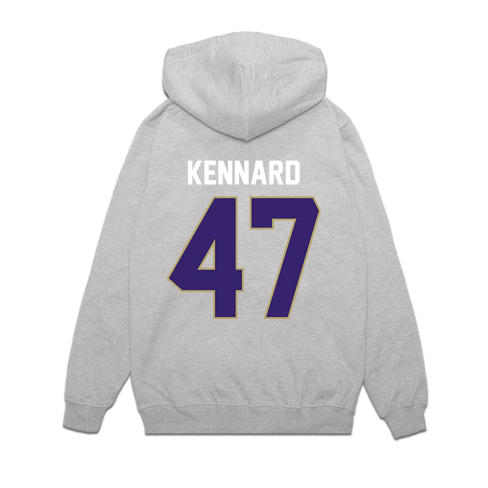 JMU - NCAA Football : Josiah Kennard - Vintage Football Premium Hooded Sweatshirt-1