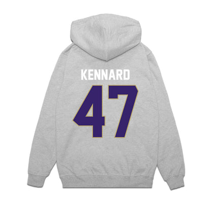 JMU - NCAA Football : Josiah Kennard - Vintage Football Premium Hooded Sweatshirt-1