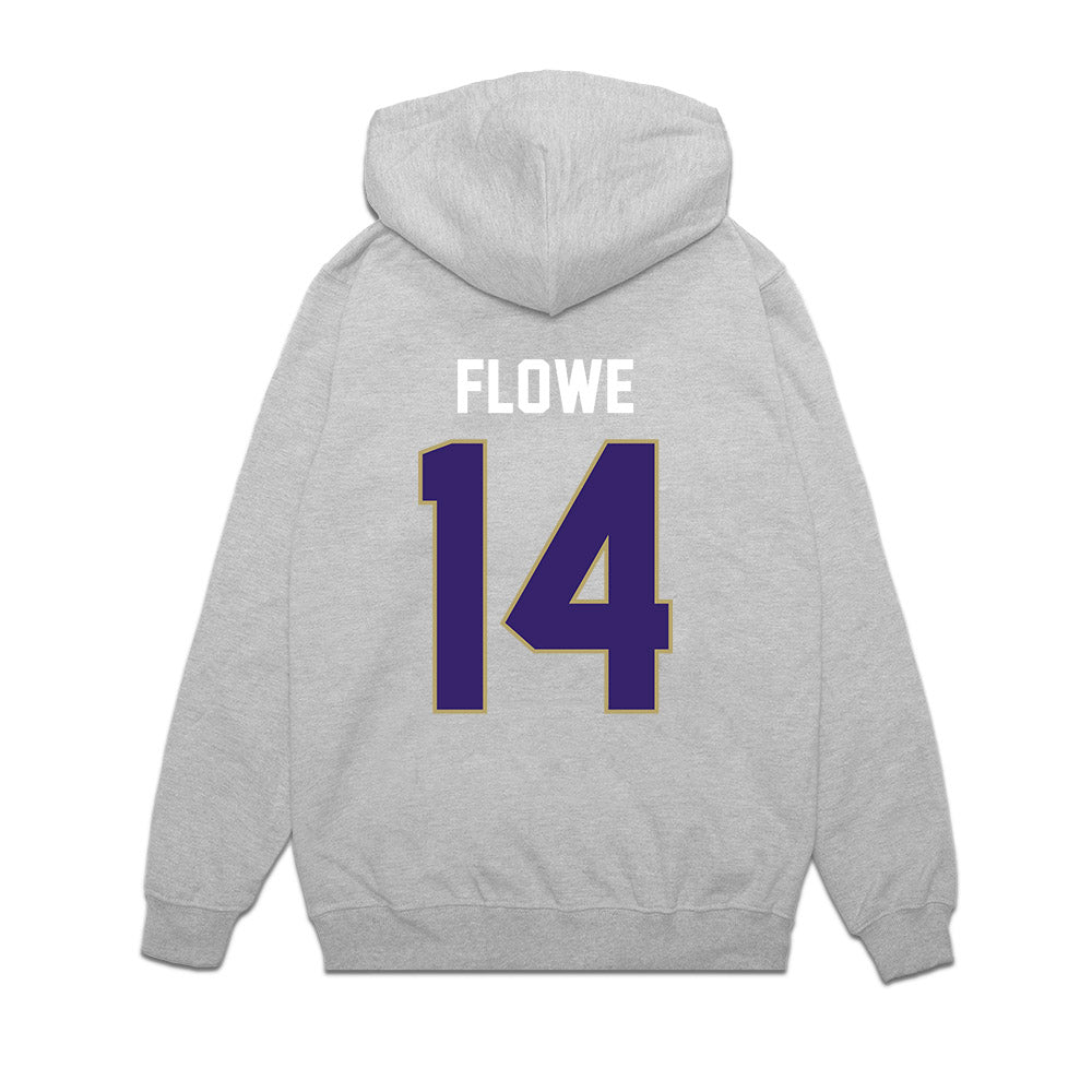 JMU - NCAA Football : KJ Flowe - Vintage Football Premium Hooded Sweatshirt-1