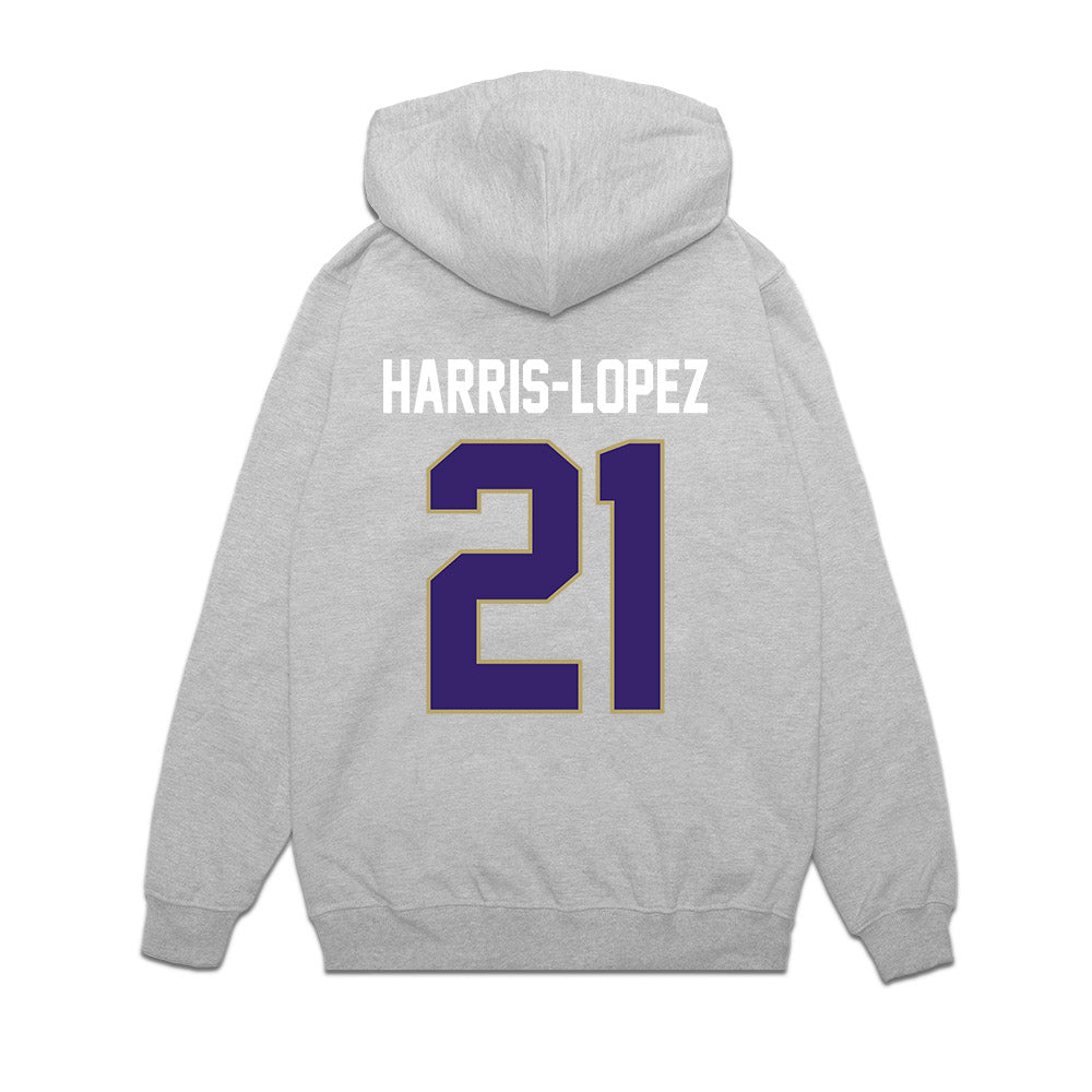 JMU - NCAA Football : Curtis Harris-Lopez - Vintage Football Premium Hooded Sweatshirt-1