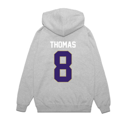 JMU - NCAA Football : Amar Thomas - Vintage Football Premium Hooded Sweatshirt-1