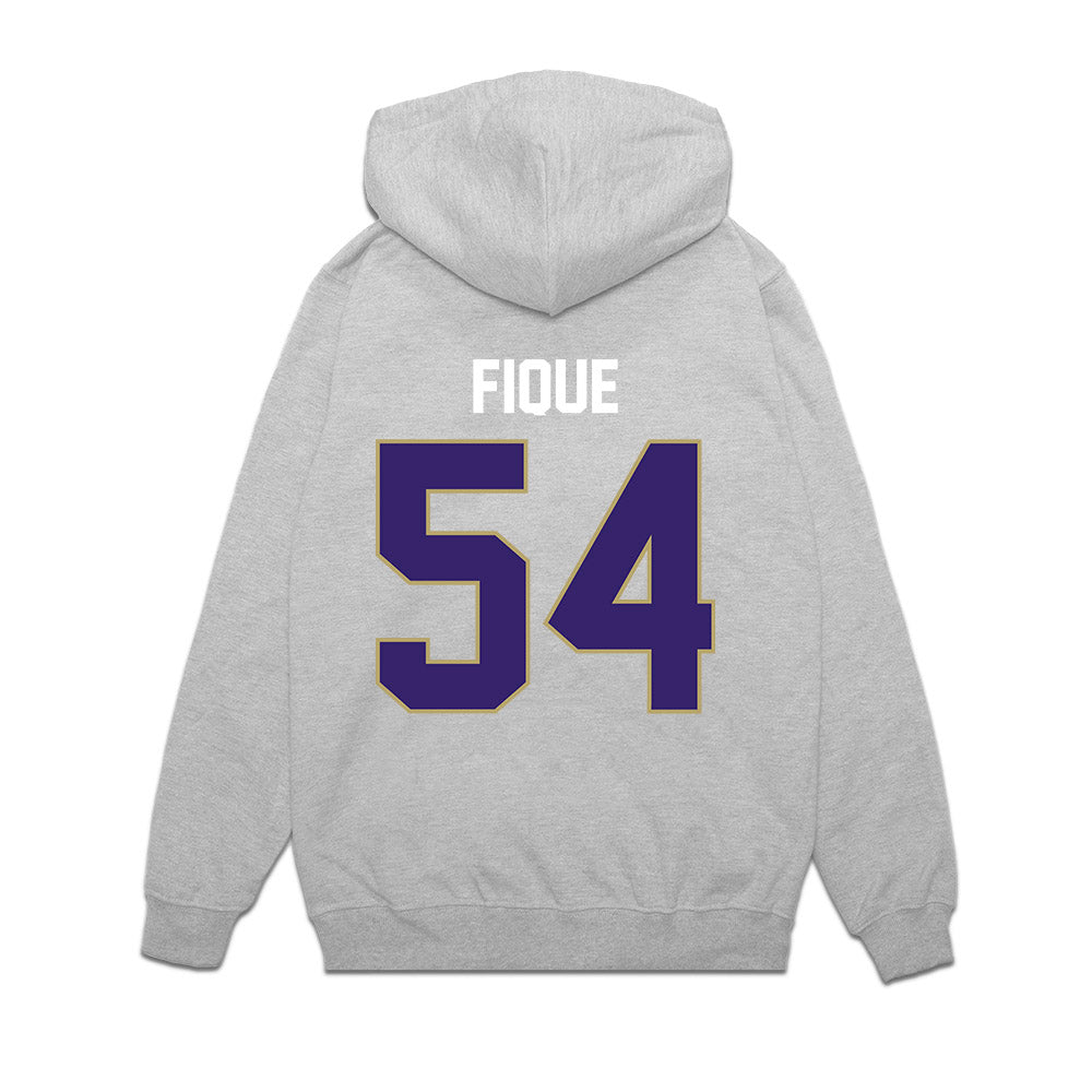JMU - NCAA Football : Brandon Fique - Vintage Football Premium Hooded Sweatshirt-1