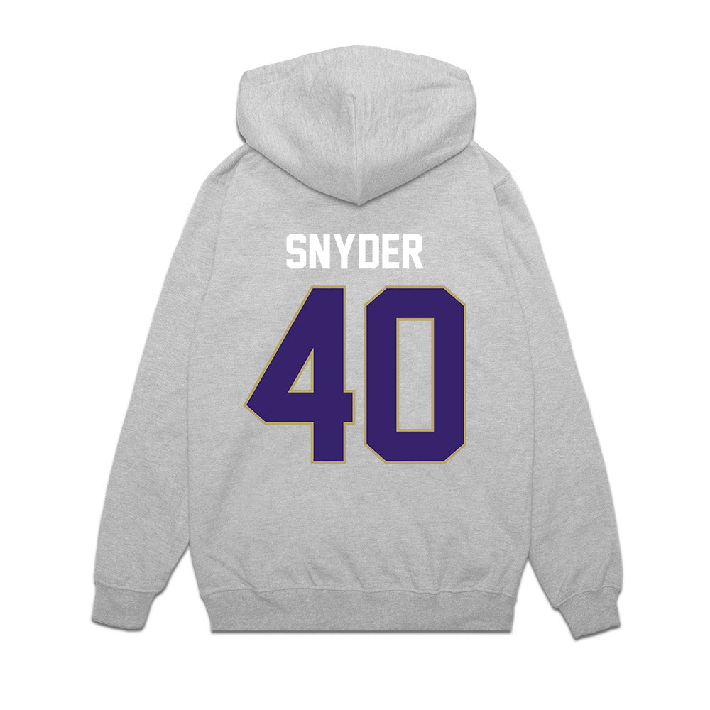 JMU - NCAA Football : Jackson Snyder - Vintage Football Premium Hooded Sweatshirt-1