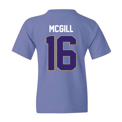 JMU - NCAA Football : TJ McGill - Vintage Football Youth T-Shirt-1